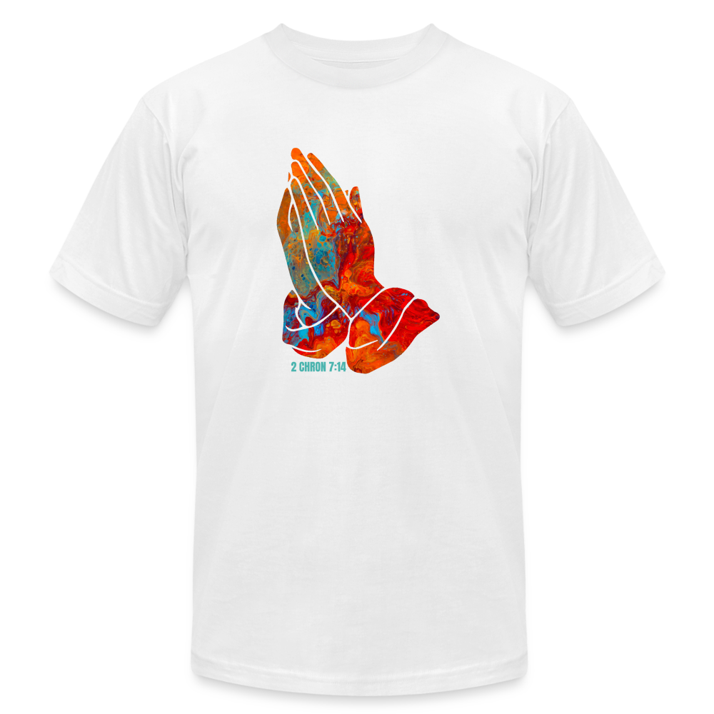 PRAY Unisex Jersey T-Shirt - white
