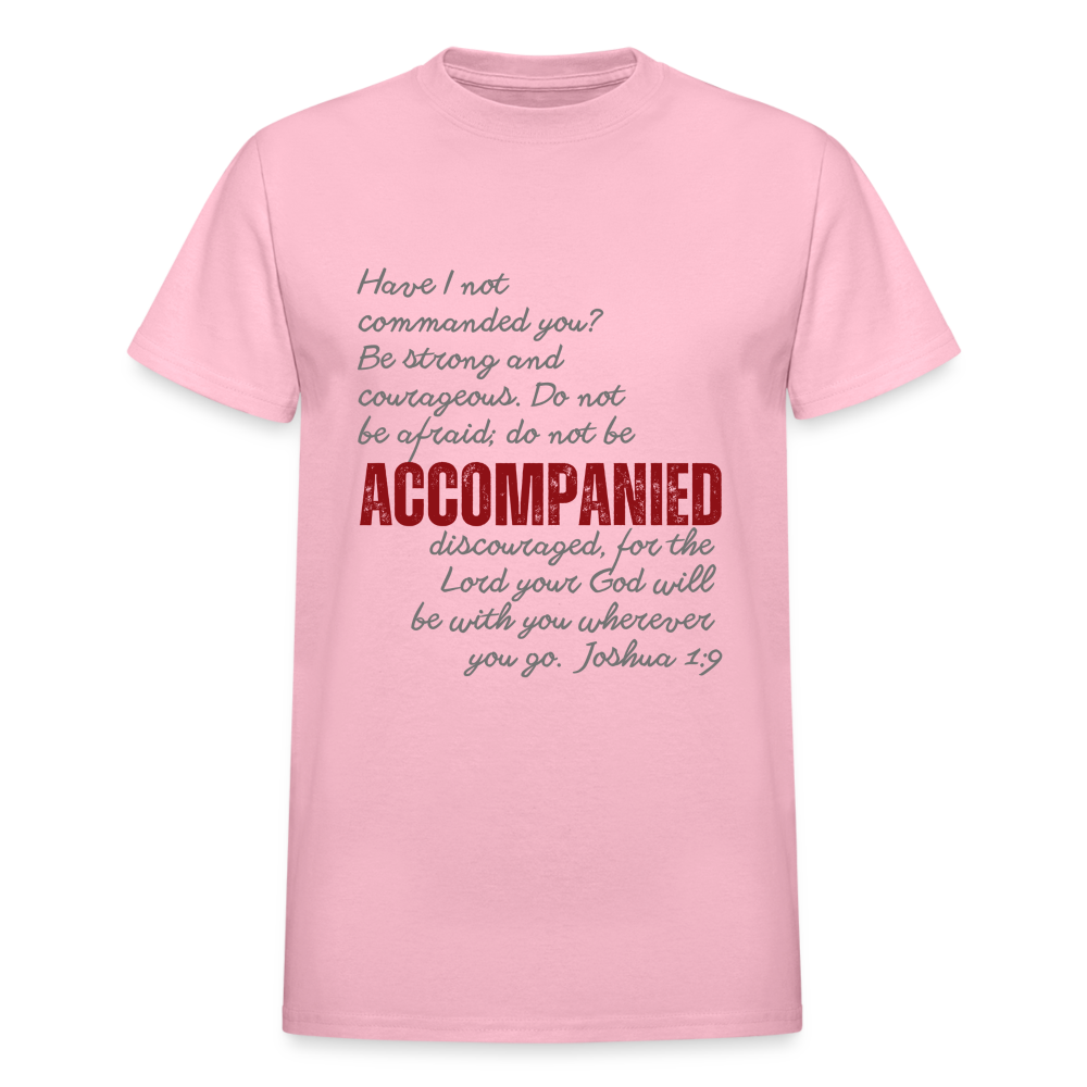 Accompanied-Flat-mockup- of-Adult T-Shirt - light- pink