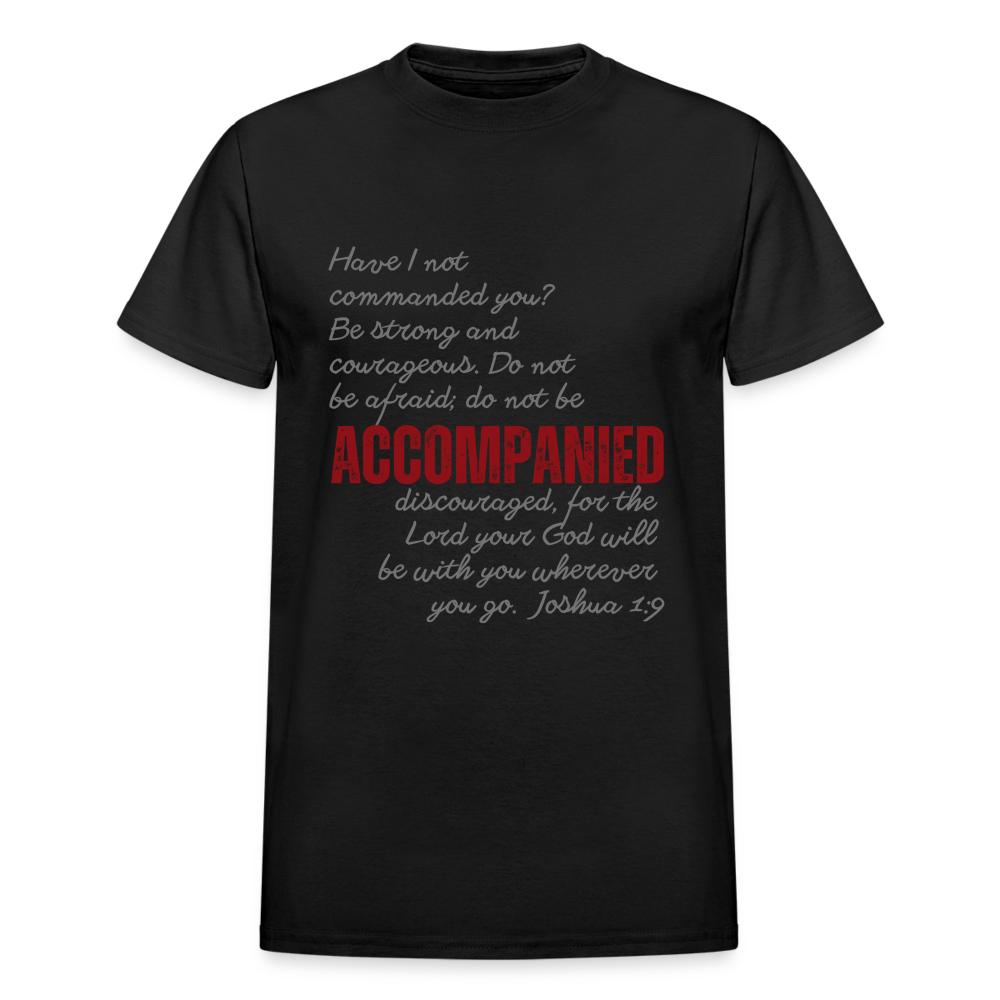 Flat-mockup-of-Accompanied-Adult- T-Shirt - black