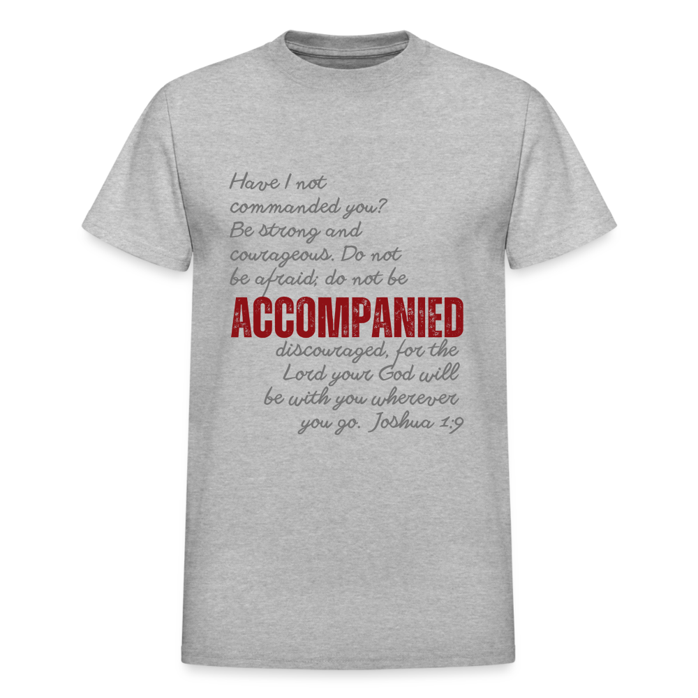 Flat-mockup-of-Accompanied- Adult T-Shirt - heather- gray