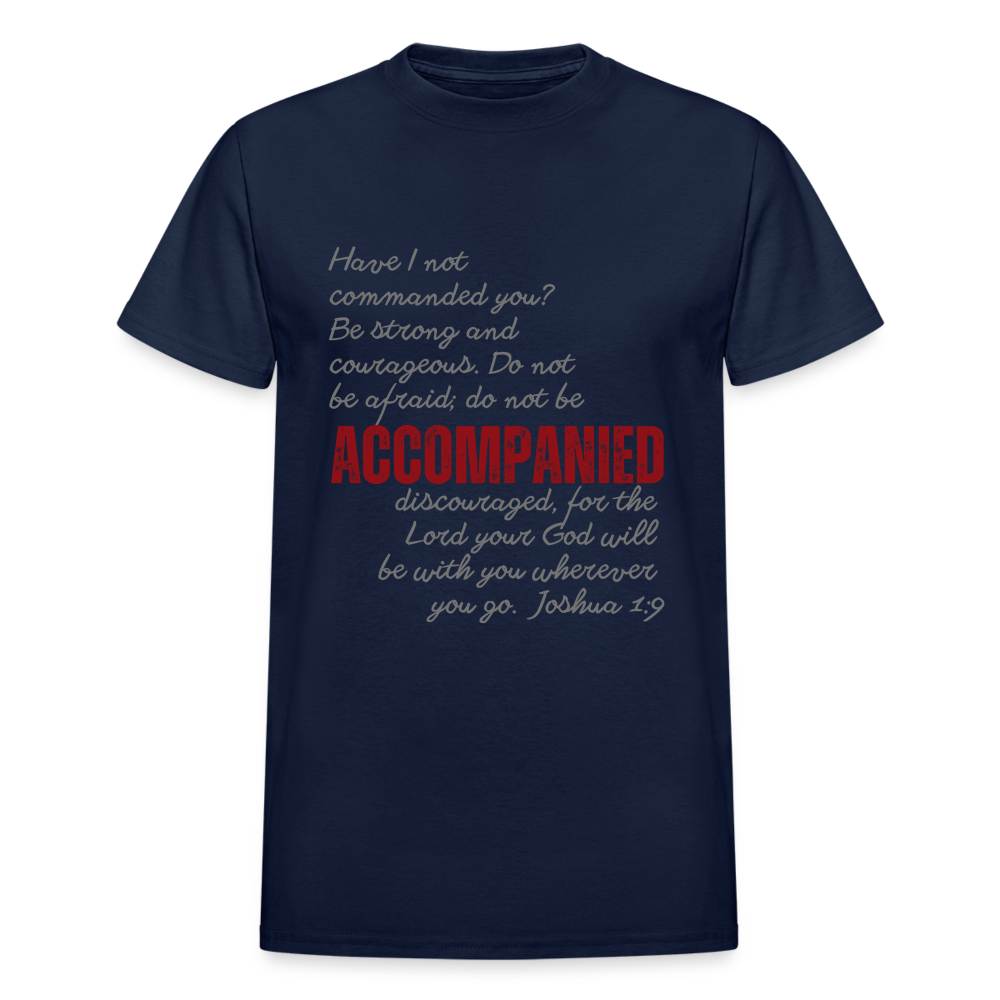 Flat-mockup-of-Accompanied-Adult- T-Shirt - navy