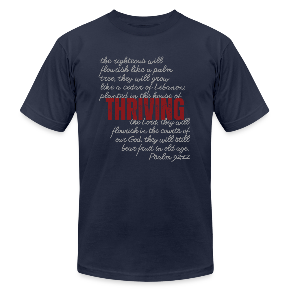 Thriving Unisex Jersey T-Shirt - navy