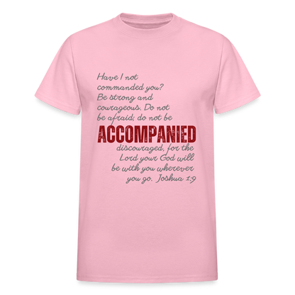 Accompanied-Flat-mockup- of-Adult T-Shirt - light- pink