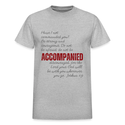 Flat-mockup-of-Accompanied- Adult T-Shirt - heather- gray