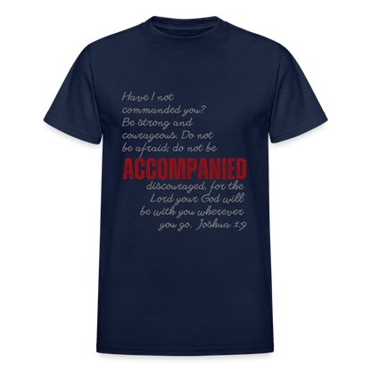 Flat-mockup-of-Accompanied-Adult- T-Shirt - navy