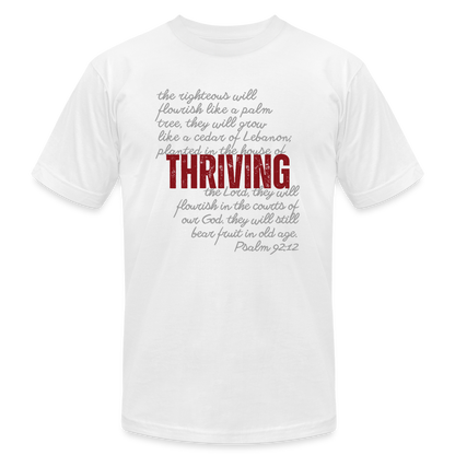 Thriving Unisex Jersey T-Shirt - white