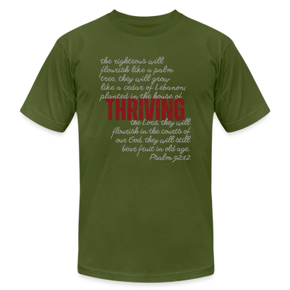 Thriving Unisex Jersey T-Shirt - olive